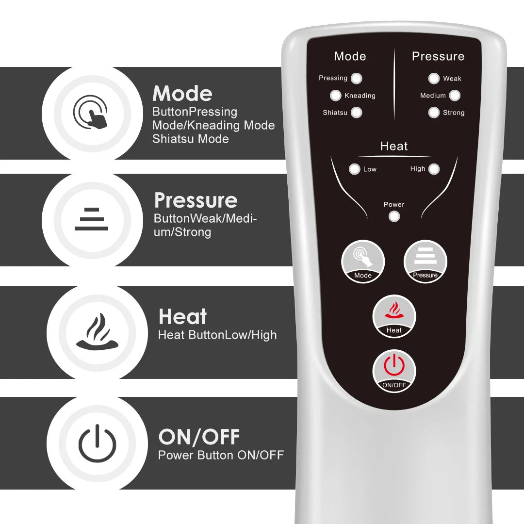 SEJOY Leg Air Compression Massager for Foot Heat,Air Compression Calf Massage & Thigh Massage,Handheld Controller 3 Modes