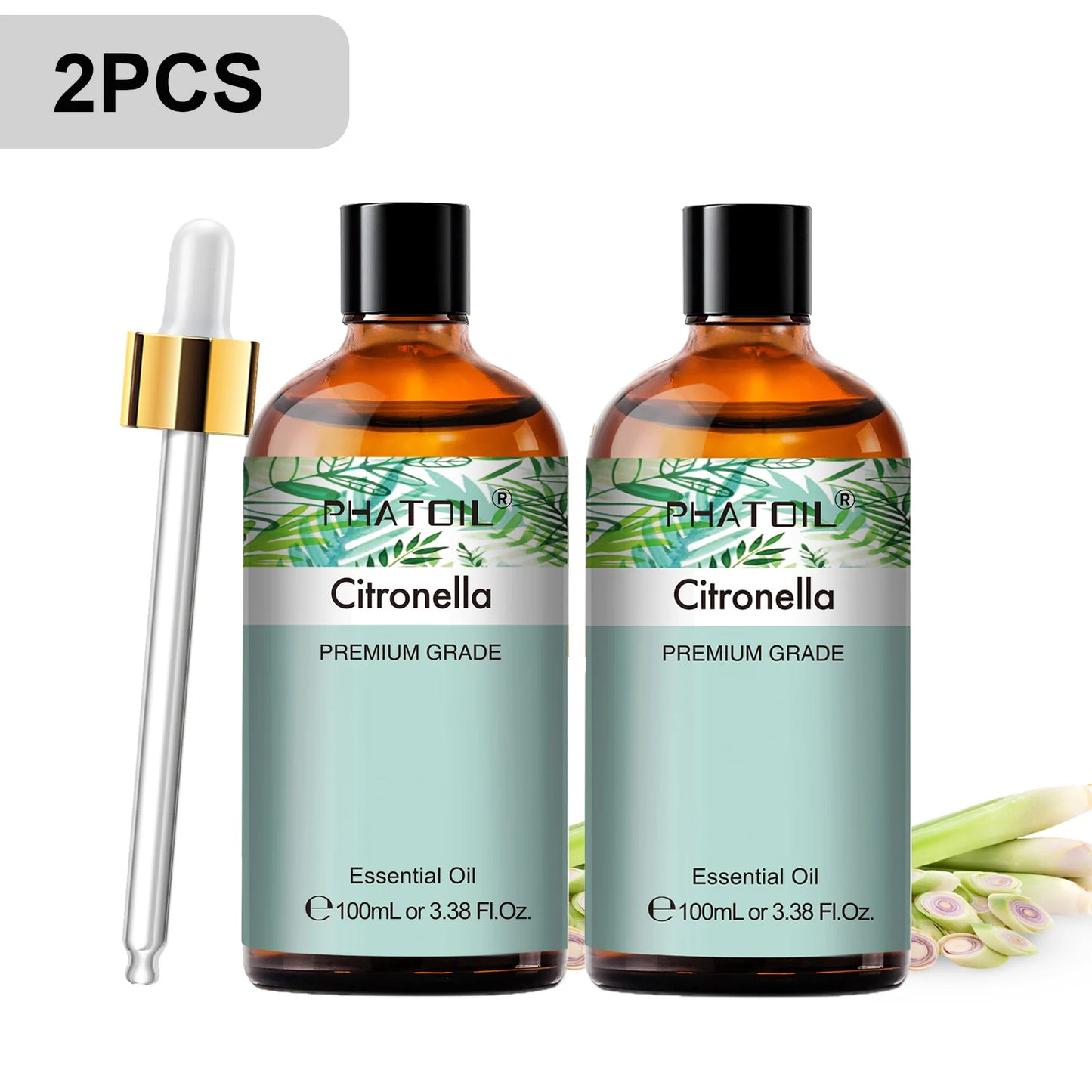 PHATOIL 100ml Premium Essential Oil Sandalwood Lavender Eucalyptus Peppermint Lemongrass Vanilla Aromatherapy Essential Oils