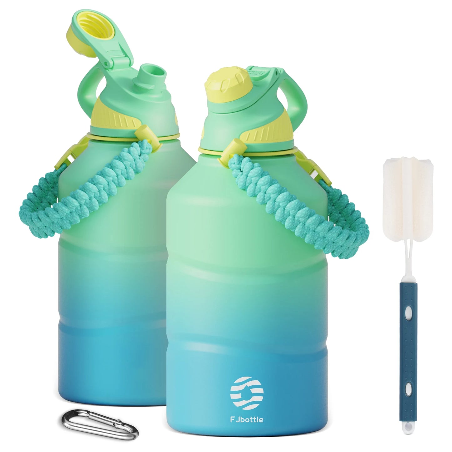FEIJIAN Thermos Bottle 1.9L Large Capacity Stainless Steel Thermal Water Bottle Cold and Hot Vacuum Flask With rope Gym