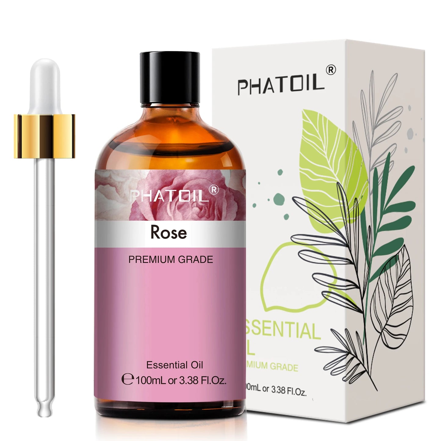 PHATOIL 100ml Premium Essential Oil Sandalwood Lavender Eucalyptus Peppermint Lemongrass Vanilla Aromatherapy Essential Oils