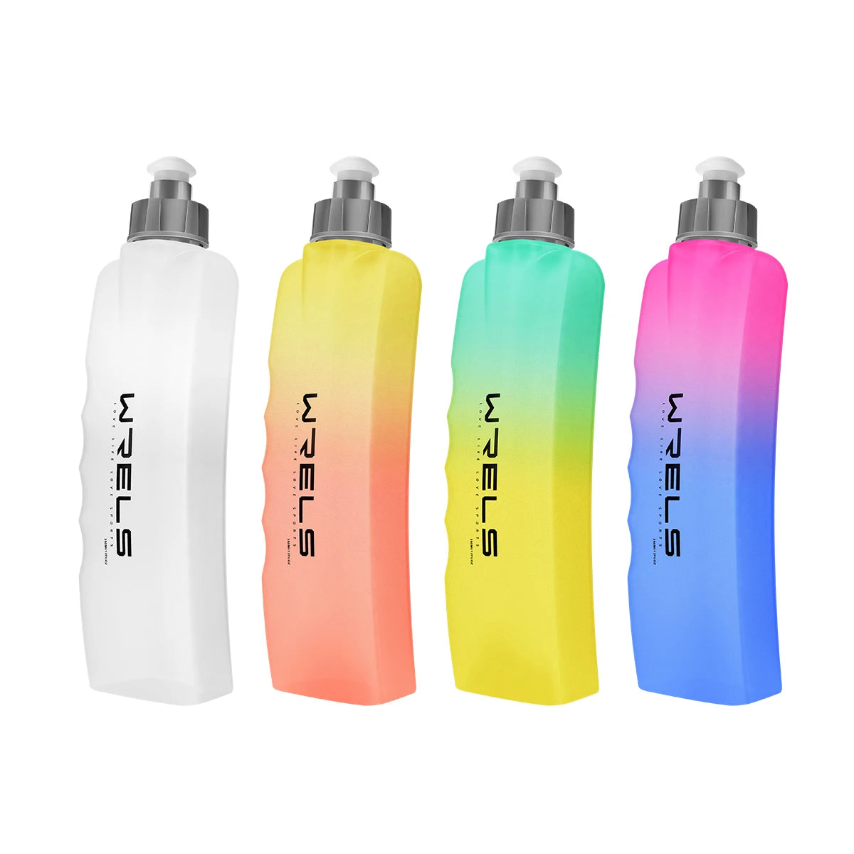 WRELS Running Water Bottle Handheld Sports PP Eco-Friend Water Bottle Portable Cycling Hiking Fitness Holding Sports Kettle