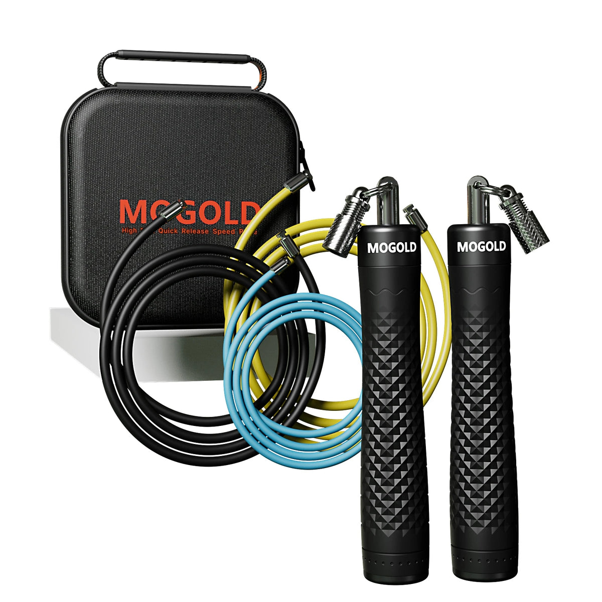 Mogold Ropes 1 Set MOGOLD Professional Jump Rope Adult Weighted Fat Burning Body Sh ...