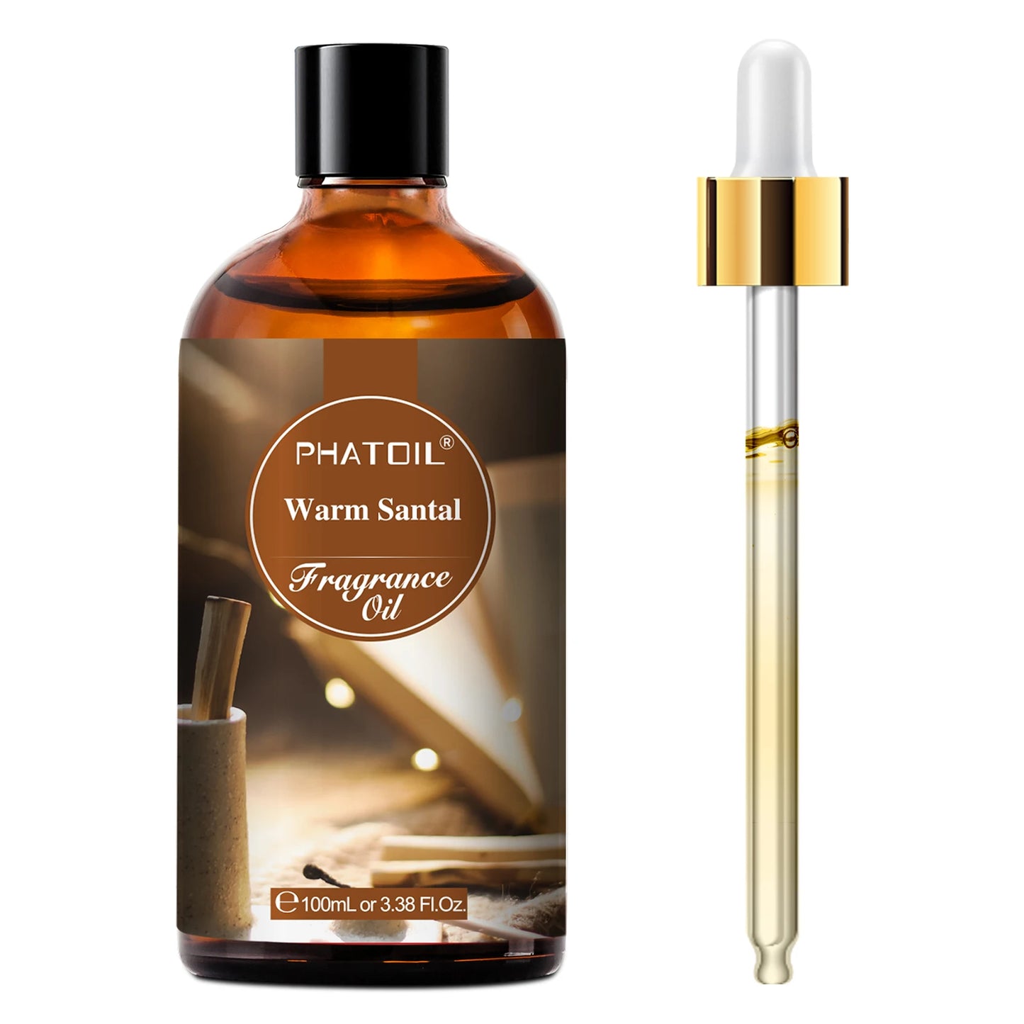 PHATOIL 100ml Fragrance Oil with Dropper White Musk Orange Blossom Bubble Gum Baby Powder Coffee Essential Oil For  Aromatherapy