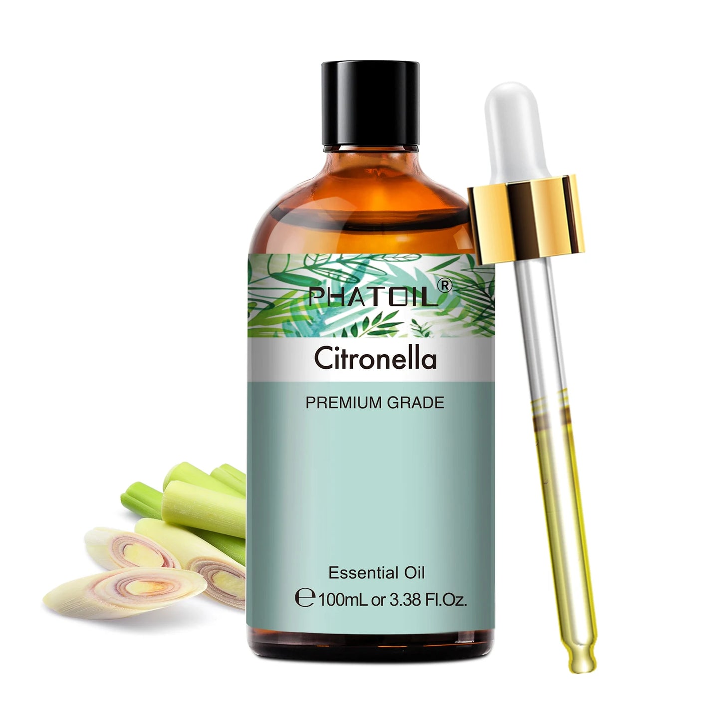 PHATOIL 100ml Premium Essential Oil Sandalwood Lavender Eucalyptus Peppermint Lemongrass Vanilla Aromatherapy Essential Oils
