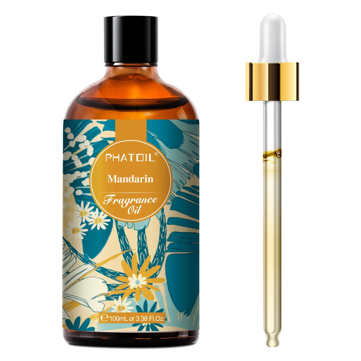 PHATOIL 100ml Fragrance Oil with Dropper White Musk Orange Blossom Bubble Gum Baby Powder Coffee Essential Oil For  Aromatherapy