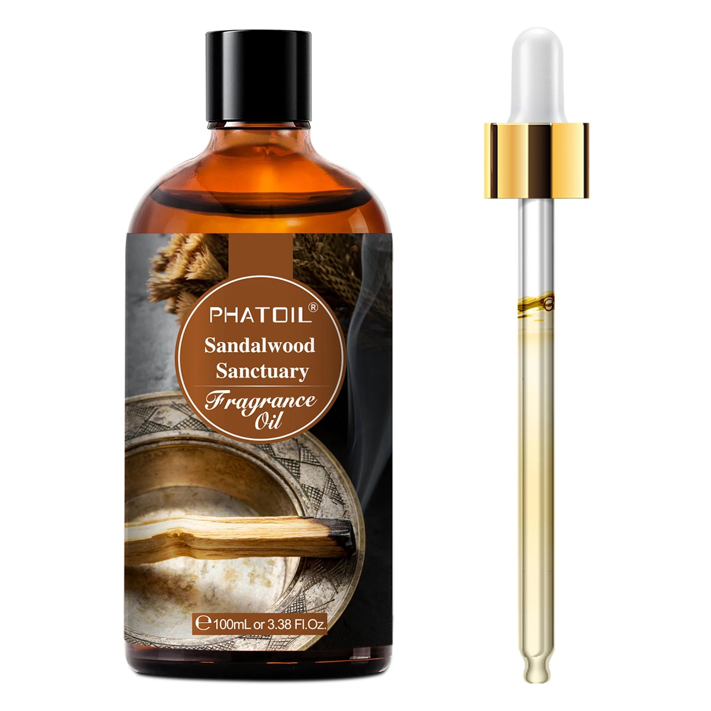 PHATOIL 100ml Fragrance Oil with Dropper White Musk Orange Blossom Bubble Gum Baby Powder Coffee Essential Oil For  Aromatherapy