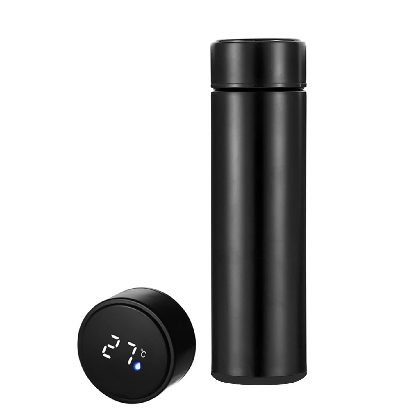 500ml Smart Vacuum Insulated Stainless Steel Water Bottle LED Temperature Display Spill Proof Portable for Home Travel Sports