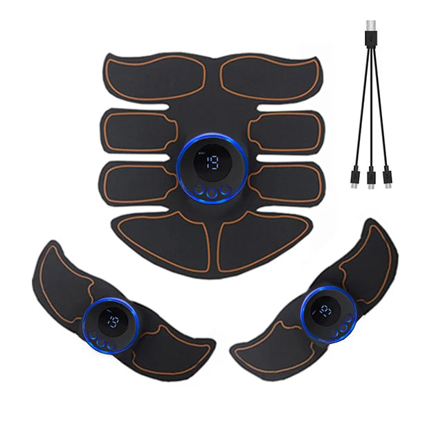 Wireless Abdominal Muscle Trainer EMS Muscle Stimulator Hip Trainer For Arm Leg Neck Body Fitness Shaping Massager Unisex