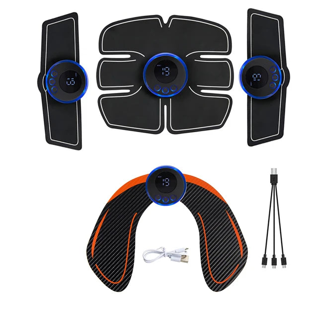 Wireless Abdominal Muscle Trainer EMS Muscle Stimulator Hip Trainer For Arm Leg Neck Body Fitness Shaping Massager Unisex