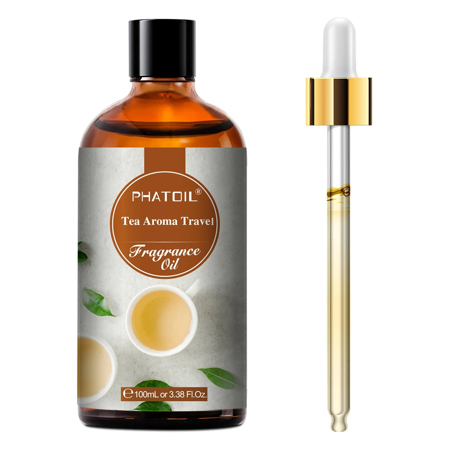 PHATOIL 100ml Fragrance Oil with Dropper White Musk Orange Blossom Bubble Gum Baby Powder Coffee Essential Oil For  Aromatherapy
