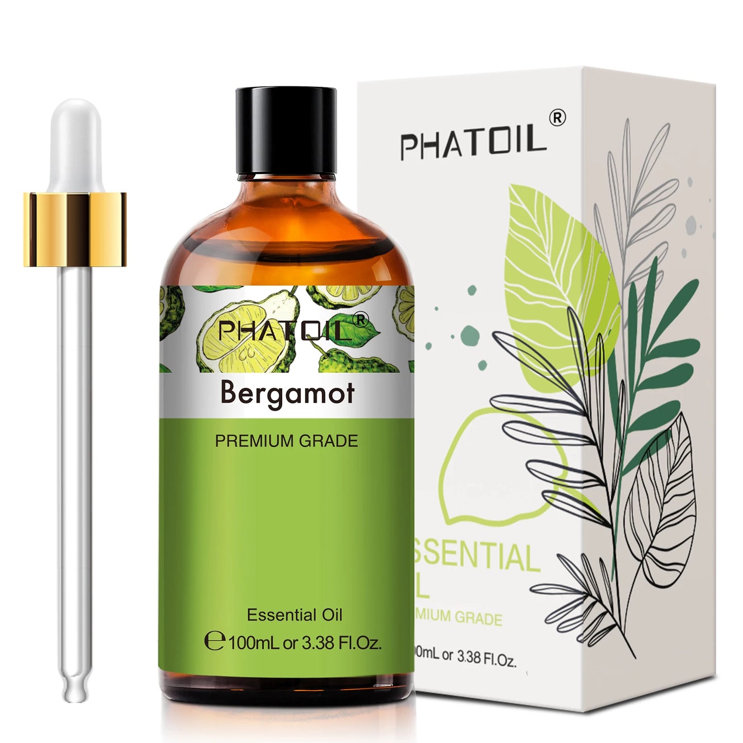 PHATOIL 100ml Premium Essential Oil Sandalwood Lavender Eucalyptus Peppermint Lemongrass Vanilla Aromatherapy Essential Oils