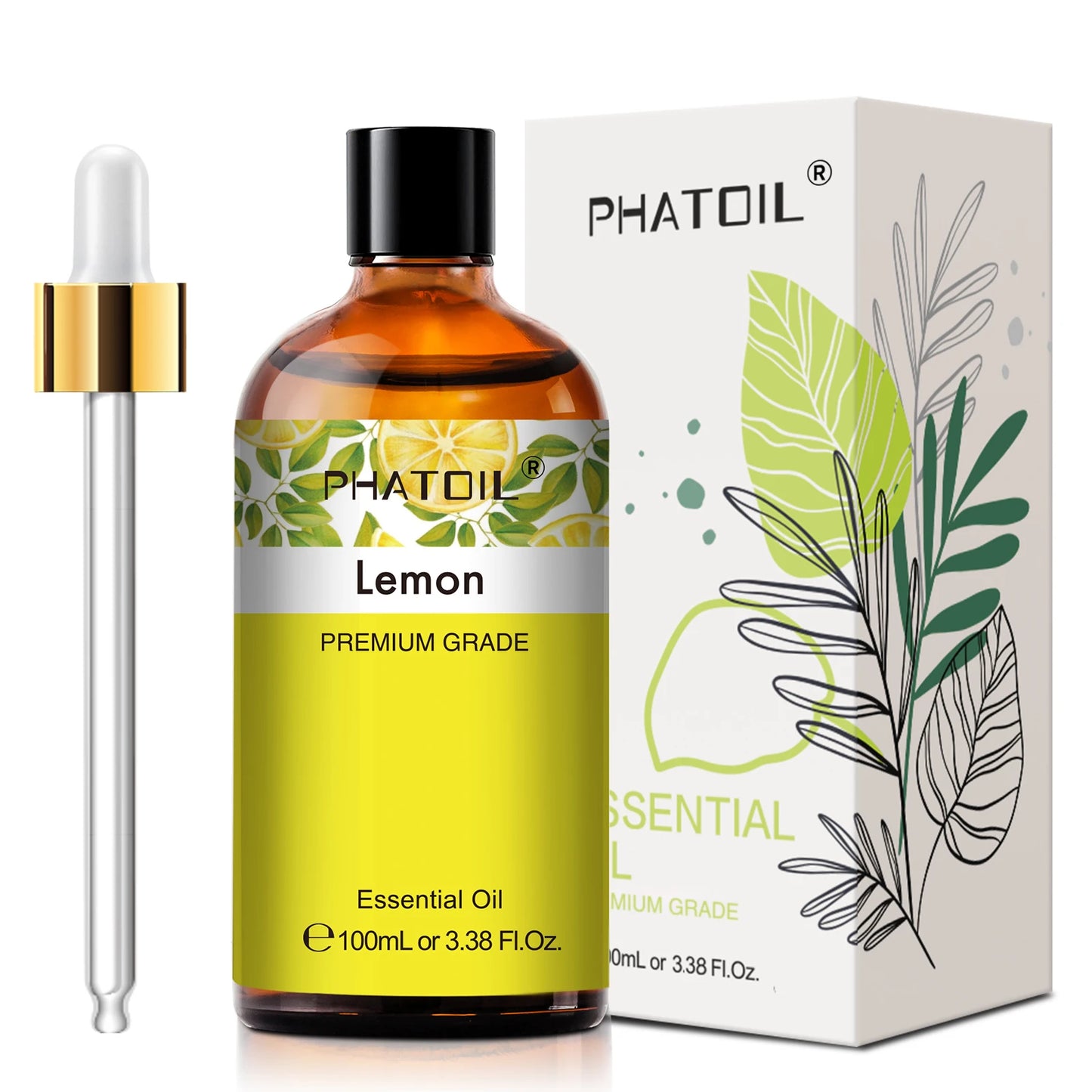 PHATOIL 100ml Premium Essential Oil Sandalwood Lavender Eucalyptus Peppermint Lemongrass Vanilla Aromatherapy Essential Oils