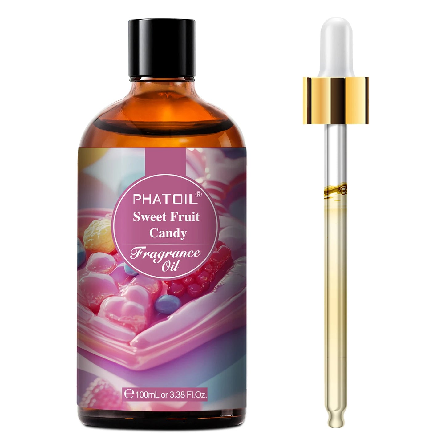 PHATOIL 100ml Fragrance Oil with Dropper White Musk Orange Blossom Bubble Gum Baby Powder Coffee Essential Oil For  Aromatherapy