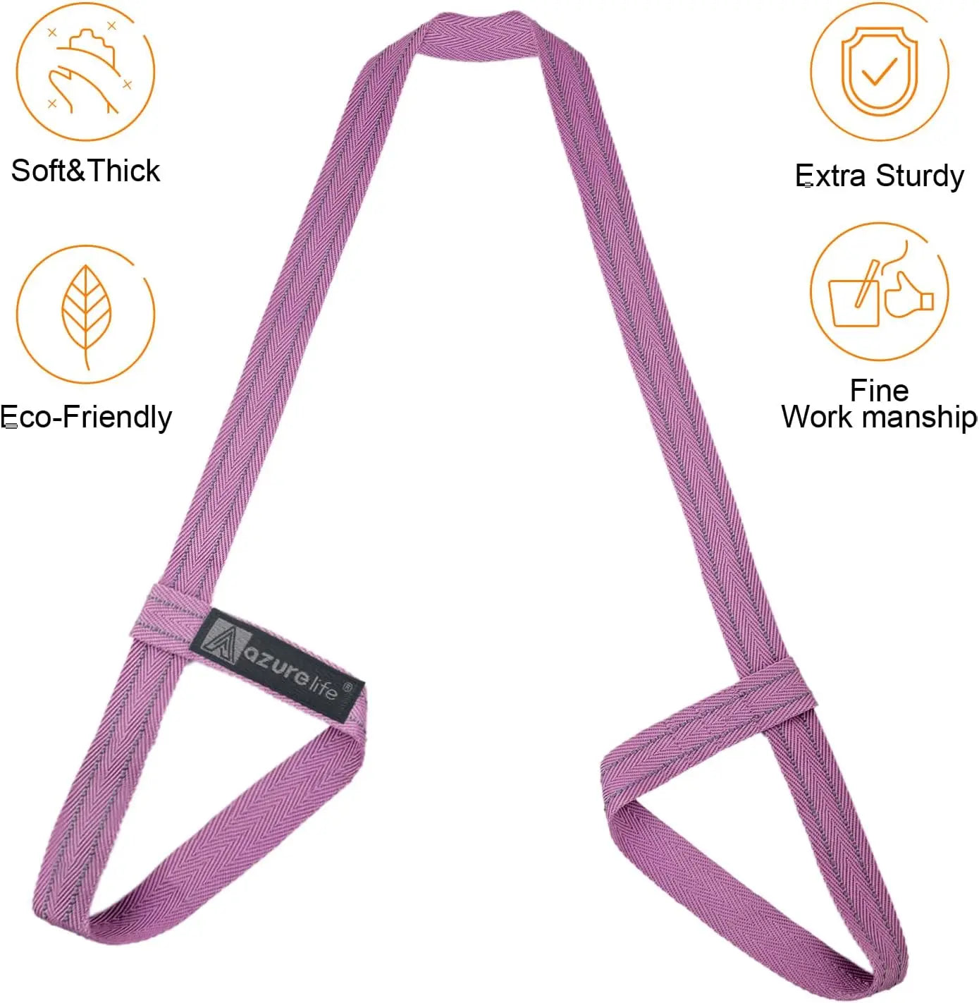 Yoga Mat Sling for Easy Carrying, Adjustable Straps Hold Mats Securely