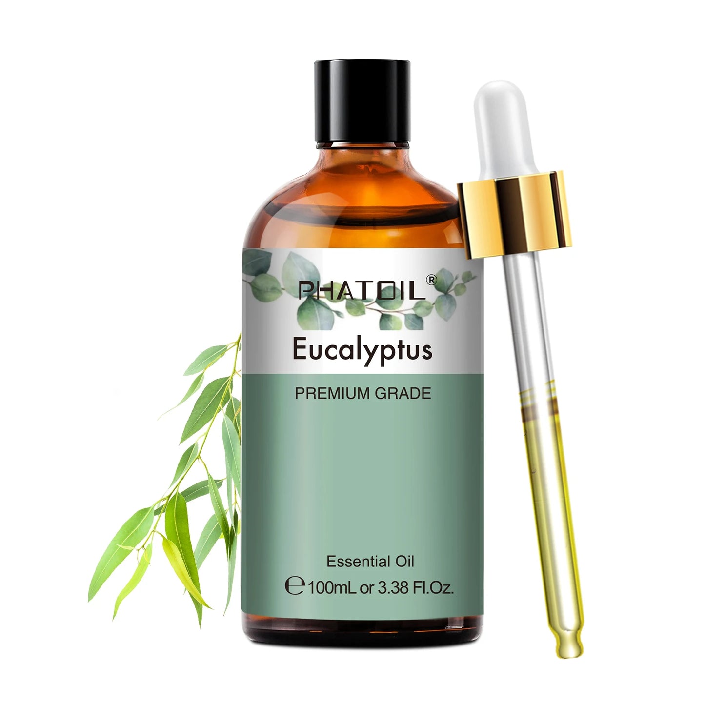 PHATOIL 100ml Premium Essential Oil Sandalwood Lavender Eucalyptus Peppermint Lemongrass Vanilla Aromatherapy Essential Oils